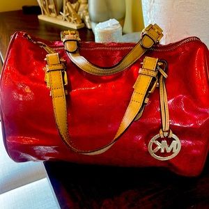 Authentic MK Purse! Metallic Red